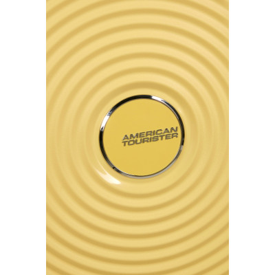 Валіза American Tourister, Soundbox, поліпропілен, мала, 55см, 35.5/41л, TSA, 4 колеса, EXP, пастельно-жовтий Валіза American Tourister, Soundbox, поліпропілен, мала, 55см, 35.5/41л, TSA, 4 колеса, EXP, пастельно-жовтий