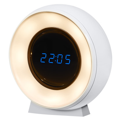 Світильник нічник з акумулятором OSRAM NIGHTLUX CLOCK 0.3Вт 3000/4000/6500К 5Лм 1000мА•год годинник USB-A > microUSB білий