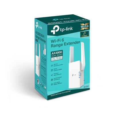 Розширювач покриття WiFi TP-LINK RE705X AX3000, 1хGE, MESH Розширювач покриття WiFi TP-LINK RE705X AX3000, 1хGE, MESH
