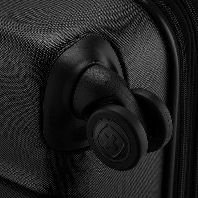 Валіза Wenger, Oryson, середня, пластик, 4 колеса, чорна