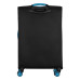 Валіза 2E, Trek, поліестер, середня, 64/78л, TSA, 4 колеса, EXP, чорний