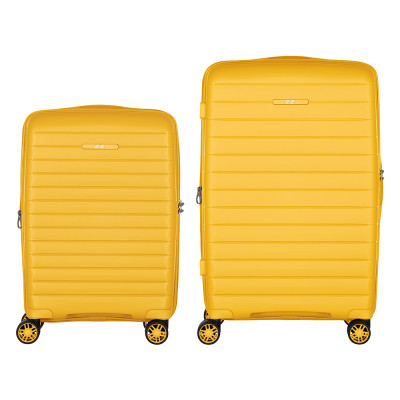 Набір валіз 2E, Aero, поліпропілен, (M+S), TSA, 4 колеса, EXP, бурштиново-жовтий Набір валіз 2E, Aero, поліпропілен, (M+S), TSA, 4 колеса, EXP, бурштиново-жовтий