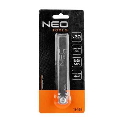 Щупи вимірювальні Neo Tools, 0.05-1.0мм, набір 20шт