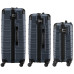 Набір валіз Wenger, Amplar 3 в 1, (S,M,L), пластик, 4 колеса, синій Набір валіз Wenger, Amplar 3 в 1, (S,M,L), пластик, 4 колеса, синій