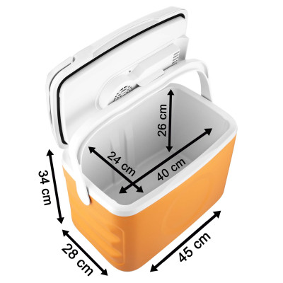 Холодильник дорожній Sencor, 34.5x45.5х33.5, 22л, 1дв., помаранчевий