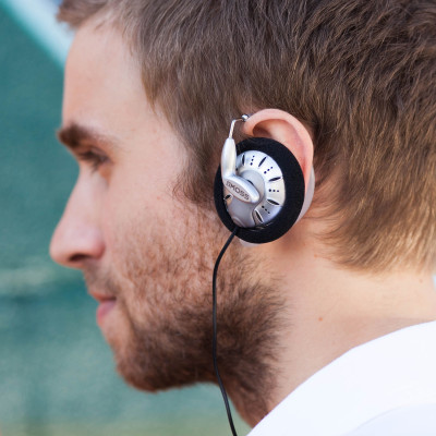 Навушники On-Ear Koss KSC75 Clip, 3.5 mini-jack, 1.2м, Сірий