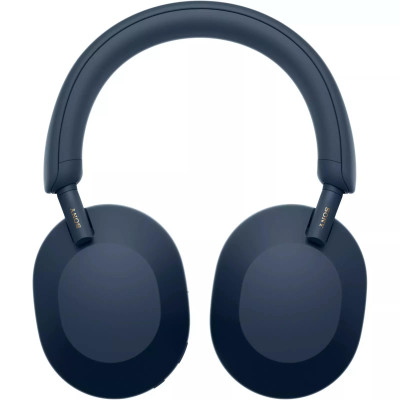 Навушники Over-ear Sony WH-1000XM5 BT 5.2, ANC, Hi-Res, AAC, LDAC, Wireless, Mic, Синій