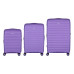 Набір валіз 2E, Aero, поліпропілен, (L+M+S), TSA, 4 колеса, EXP, лавандовий Набір валіз 2E, Aero, поліпропілен, (L+M+S), TSA, 4 колеса, EXP, лавандовий