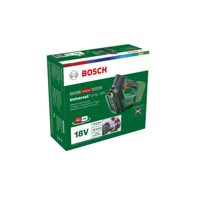 Компресор автомобільний акумуляторний Bosch UniversalPump, 18В, без АКБ та ЗП