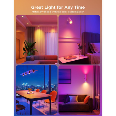 Набір ламп 2шт Govee B600D GU10 Smart LED Bulb, RGBWW, WI-FI/Bluetooth, білий