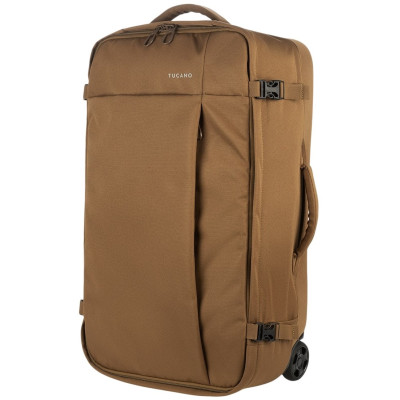 Сумка дорожня на 2-х колесах, Tucano Tugo M Trolley, 45л, поліестер, коричнева Сумка дорожня на 2-х колесах, Tucano Tugo M Trolley, 45л, поліестер, коричнева