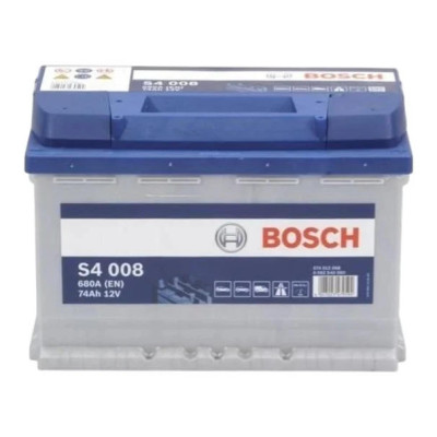 Акумулятор Bosch S4 12В 74А·год 680А R+ (0 092 S40 080)