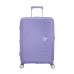 Валіза American Tourister, Soundbox, поліпропілен, середня, 67см, 71.5/81л, TSA, 4 колеса, EXP, лавандовий