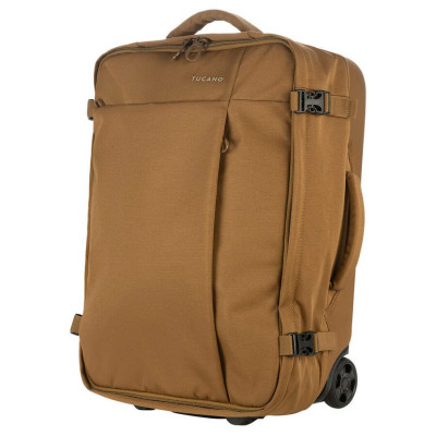 Сумка дорожня на 2-х колесах, Tucano Tugo S Trolley, 34л, поліестер, коричнева