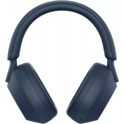 Навушники Over-ear Sony WH-1000XM5 BT 5.2, ANC, Hi-Res, AAC, LDAC, Wireless, Mic, Синій