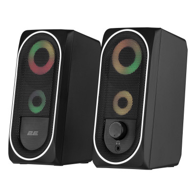 Акустична система 2E PCS234 RGB, 2.0, USB, Black