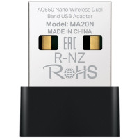Адаптер WiFi MERCUSYS MA20 AC650, USB