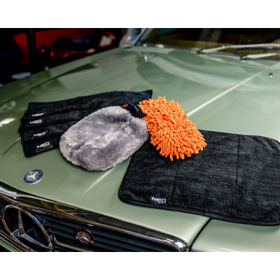 Рукавиця для миття автомобіля Neo Tools двостороння з делікатним покриттям 28х20см поліестер