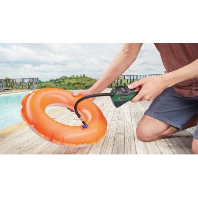 Компресор автомобільний акумуляторний Bosch EasyPump, 3.6 В, 3А·год, 10.3 бар, 10 л/хв, 0.4кг