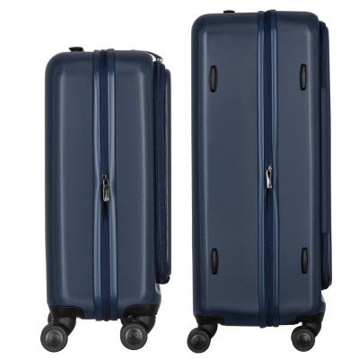 Набір валіз Wenger Skyon Hardside, полікарбонат, (S+L), TSA, 4 колеса, розширення, темно-синій Набір валіз Wenger Skyon Hardside, полікарбонат, (S+L), TSA, 4 колеса, розширення, темно-синій