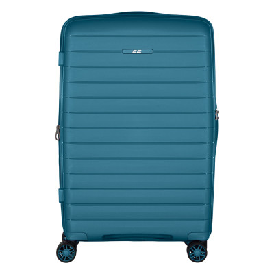 Валіза 2E, Aero, поліпропілен, середня, 63/78 л, TSA, 4 колеса, EXP, синій