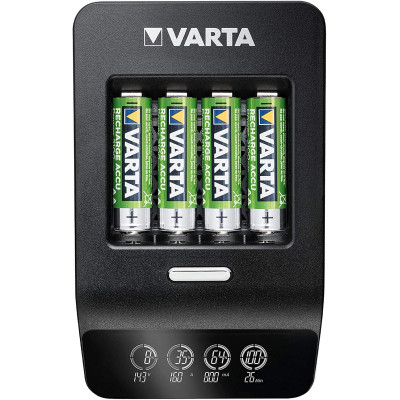 Зарядний пристрій Varta LCD Ultra Fast Plus Charger 4хNI MH AA2100 мА•год