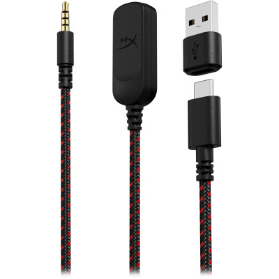 Гарнітура ігрова HyperX Cloud III, mini-jack/USB-A/USB-C, 1.2м/1.3м, чорно-червоний Гарнітура ігрова HyperX Cloud III, mini-jack/USB-A/USB-C, 1.2м/1.3м, чорно-червоний