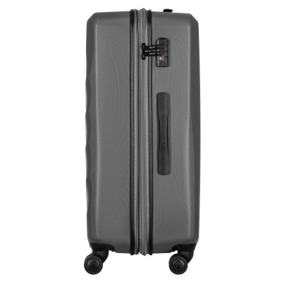 Валіза Wenger, Motion, полікарбонат, середня, 69см, 85/100л, TSA, 4 колеса, сірий