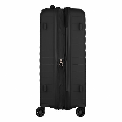 Валіза 2E, Aero, поліпропілен, середня, 63/78 л, TSA, 4 колеса, EXP, чорний