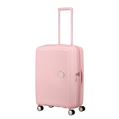 Валіза American Tourister, Soundbox, поліпропілен, середня, 67см, 71.5/81л, TSA, 4 колеса, EXP, пастельно-рожевий Валіза American Tourister, Soundbox, поліпропілен, середня, 67см, 71.5/81л, TSA, 4 колеса, EXP, пастельно-рожевий