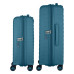 Набір валіз 2E, Aero, поліпропілен, (M+S), TSA, 4 колеса, EXP, синій