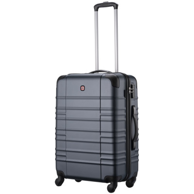 Валіза Wenger, Amplar, середня, пластик, 4 колеса, синя