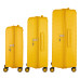 Набір валіз 2E, Aero, поліпропілен, (L+M+S), TSA, 4 колеса, EXP, бурштиново-жовтий Набір валіз 2E, Aero, поліпропілен, (L+M+S), TSA, 4 колеса, EXP, бурштиново-жовтий