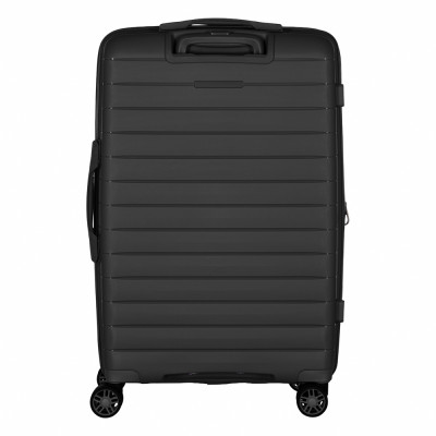 Валіза 2E, Aero, поліпропілен, середня, 63/78 л, TSA, 4 колеса, EXP, чорний