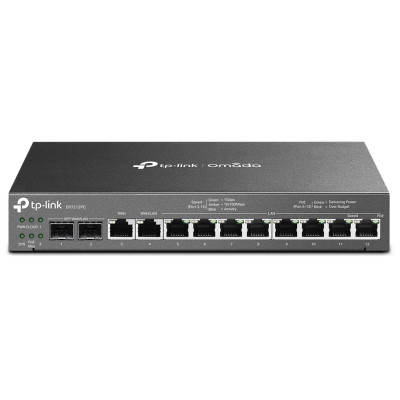 Мультисервісний Маршрутизатор TP-LINK ER7212PC 8xGE LAN (8xPoE), 1xGE WAN, 1xGE WAN/LAN, 2xGE SFP WAN/LAN, 110Вт