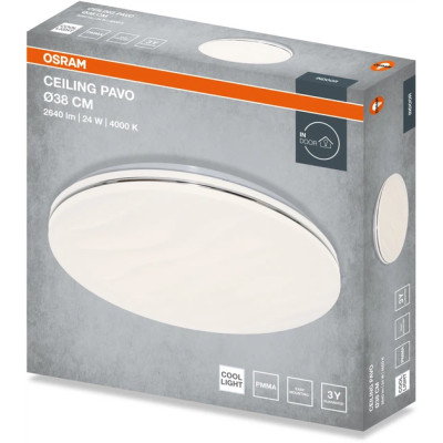 Світильник накладний OSRAM CEILING PAVO 380мм Round 24Вт 4000K