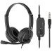 Гарнітура ПК стерео On-ear 2E CH12 mini-jack, omni-mic, 1.2м, чорний