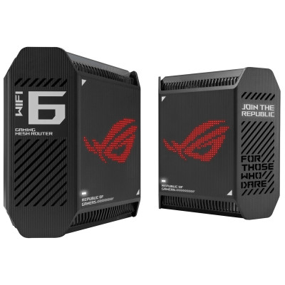 Система WiFi-Mesh ASUS ROG Rapture GT6 AX10000, 3xGE LAN, 1x2.5GE WAN, 1xUSB 3.2, 2мод, чорний Система WiFi-Mesh ASUS ROG Rapture GT6 AX10000, 3xGE LAN, 1x2.5GE WAN, 1xUSB 3.2, 2мод, чорний
