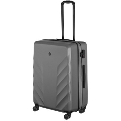 Валіза Wenger, Motion, полікарбонат, середня, 69см, 85/100л, TSA, 4 колеса, сірий