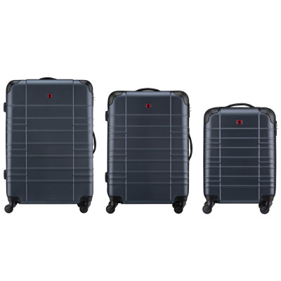 Набір валіз Wenger, Amplar 3 в 1, (S,M,L), пластик, 4 колеса, синій Набір валіз Wenger, Amplar 3 в 1, (S,M,L), пластик, 4 колеса, синій