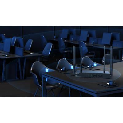 Маршрутизатор TENDA W18E Hotspot AC1200 4xGE (1xGE WAN, 2xGE LAN/WAN, 1xGE LAN) Маршрутизатор TENDA W18E Hotspot AC1200 4xGE (1xGE WAN, 2xGE LAN/WAN, 1xGE LAN)