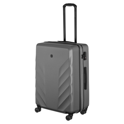 Валіза Wenger, Motion, полікарбонат, середня, 69см, 85/100л, TSA, 4 колеса, сірий