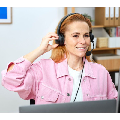 Гарнітура Trust Ayda, USB-A, чорний Гарнітура Trust Ayda, USB-A, чорний