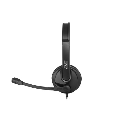 Гарнітура ПК стерео On-ear 2E CH12 USB, omni-mic, 2м, чорний