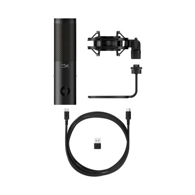 Мікрофон геймінговий HyperX QuadCast 2 S, Omni/Uni/Bi, USB-A, 3м, NGenuity, RGB, чорний Мікрофон геймінговий HyperX QuadCast 2 S, Omni/Uni/Bi, USB-A, 3м, NGenuity, RGB, чорний