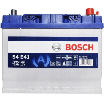 Акумулятор Bosch S4 12В 72А·год 760А R+ (0 092 S4E 410)
