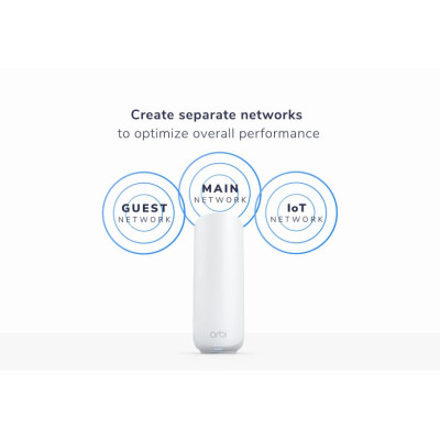 Система WiFi-Mesh NETGEAR Orbi RBE372 BE5000, 2мод, білий Система WiFi-Mesh NETGEAR Orbi RBE372 BE5000, 2мод, білий