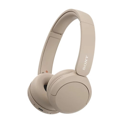 Навушники On-ear Sony WH-CH520 BT 5.2, SBC, AAC, Wireless, Mic, Бежевий