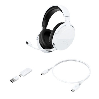 Гарнітура ігрова HyperX Cloud Stinger 3, WL/USB-A/USB-C, білий Гарнітура ігрова HyperX Cloud Stinger 3, WL/USB-A/USB-C, білий