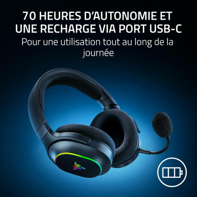 Гарнітура ігрова Razer Barracuda X Chroma, BT/WL, RGB, чорний